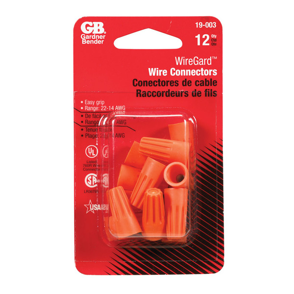 Wiregard Conn Wire 22-14 Org Cd12 19-003